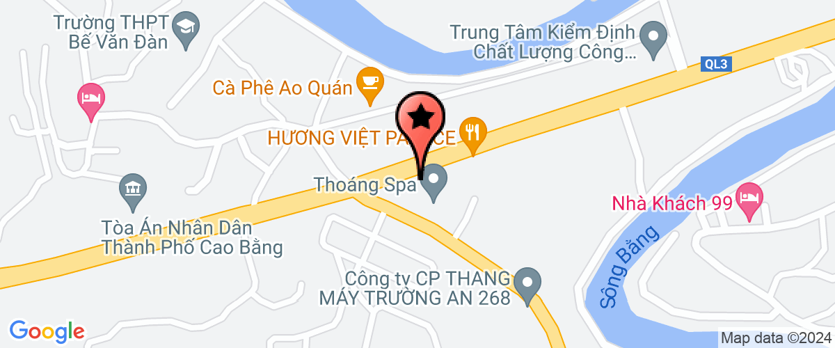 Map go to Nha Sach Cao Bang Company Limited