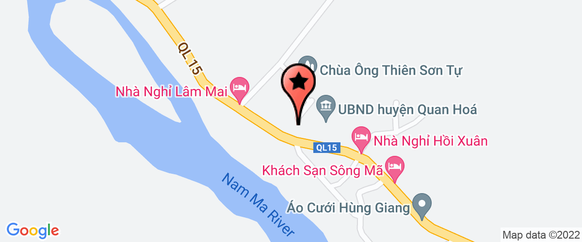 Bản đồ đến Dự án phát triễn vùng huyện Quan Hoá