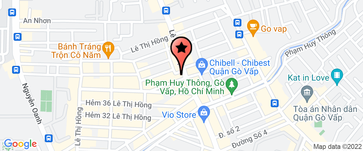Bản đồ đến Công Ty TNHH Sản Xuất Thương Mại Dịch Vụ Nội Thất Sài Gòn Vip