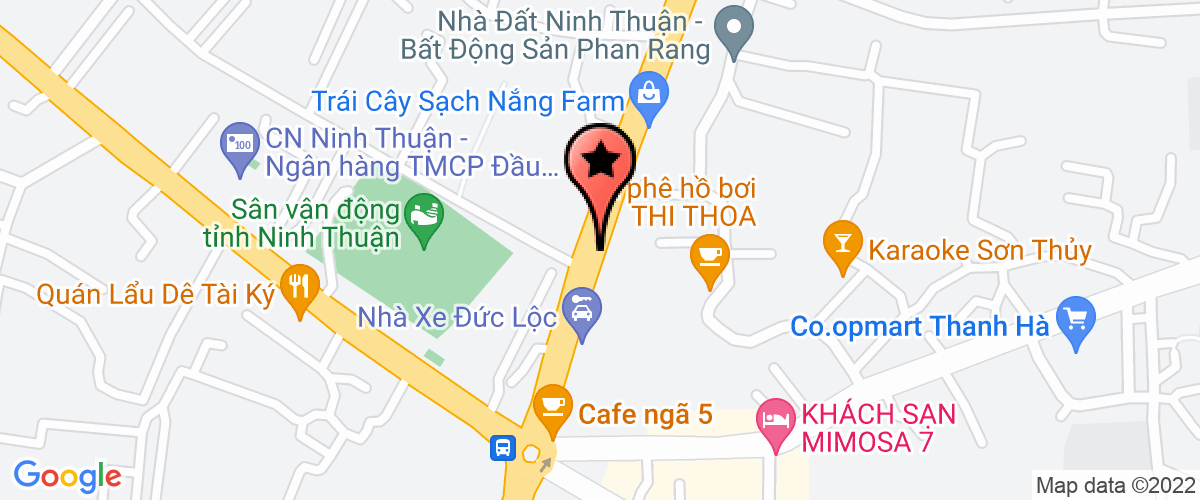 Bản đồ đến Công Ty TNHH Kiến Thịnh - Ninh Thuận