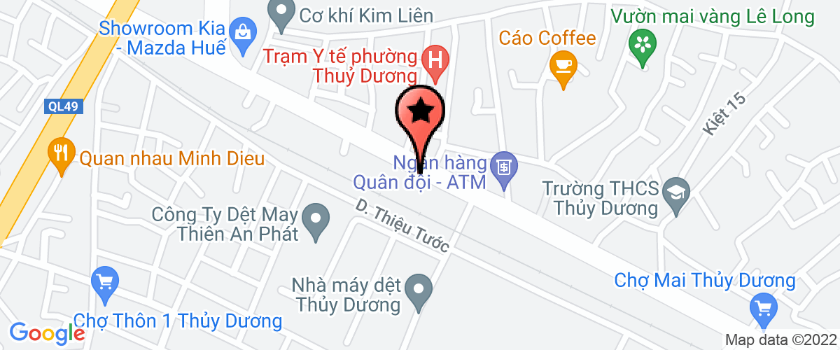 Map go to Tran Duy Hieu Trading Company Limited