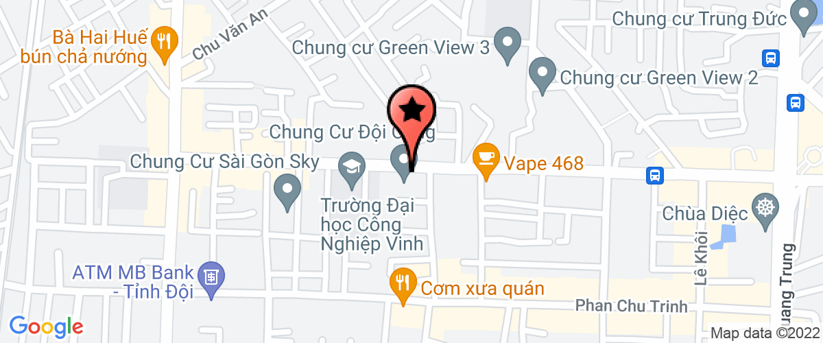 Map go to Viet Nhat Bac Trung Bo Insurance Company Limited
