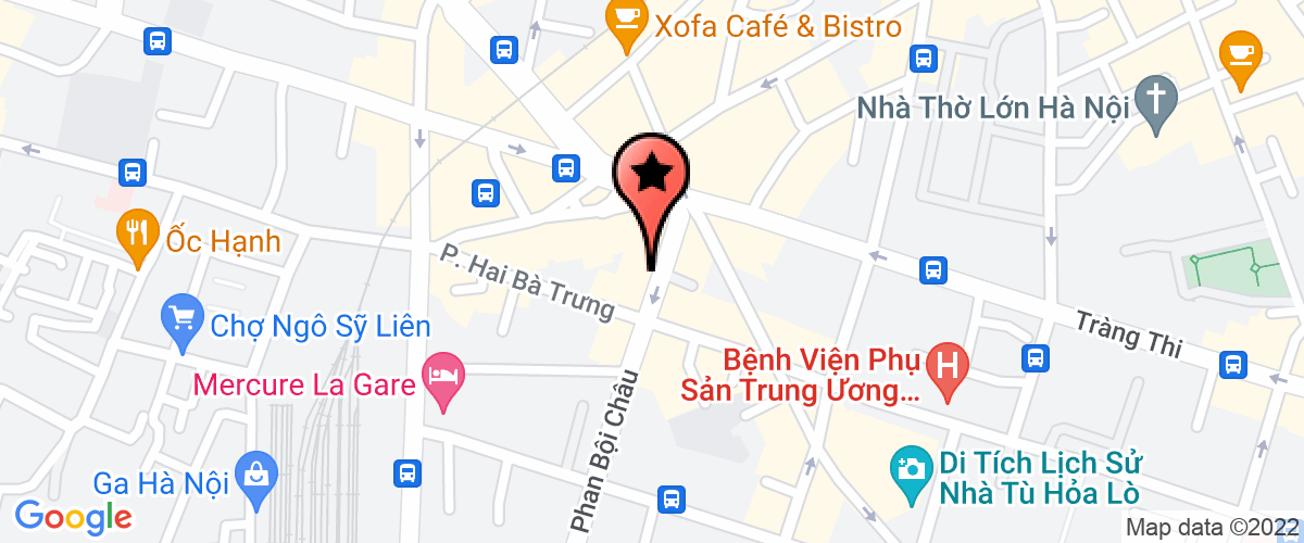 Map go to Thang May Ha Noi Import Export Joint Stock Company