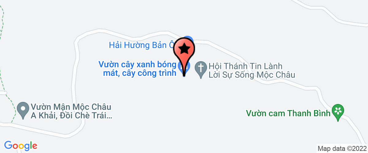 Map go to Qua Hoa Moc Chau Company Limited