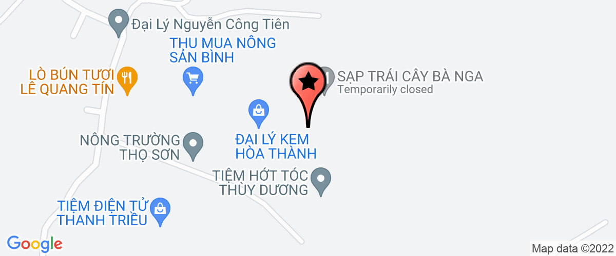 Map go to Thanh Van Agricultural Company Limited
