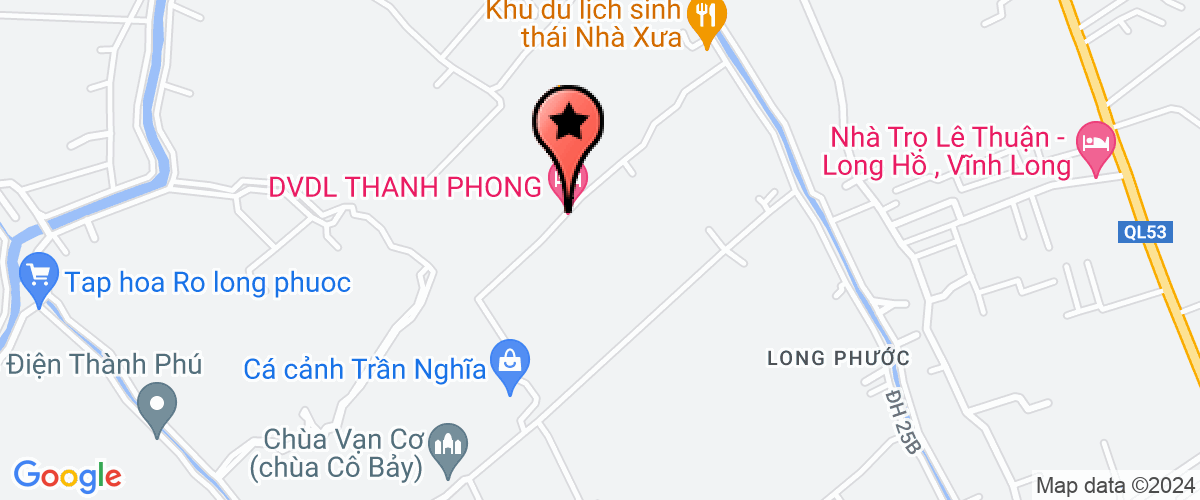 Map go to Uy ban nhan dan xa Long Phuoc