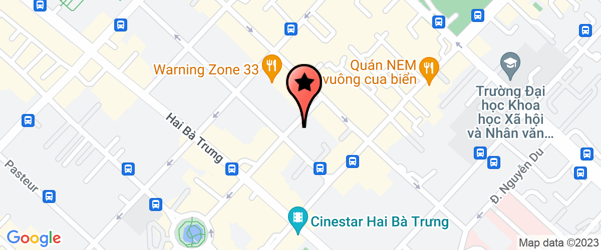 Map go to Nha Thieu Nhi Quan 1