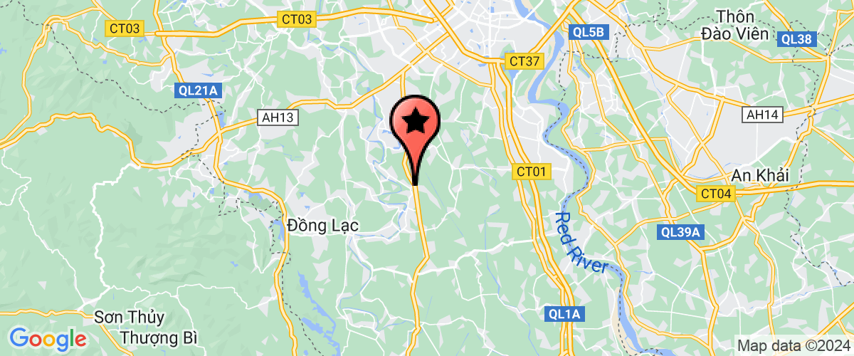 Map go to giao duc thuong xuyen Thanh oai Center
