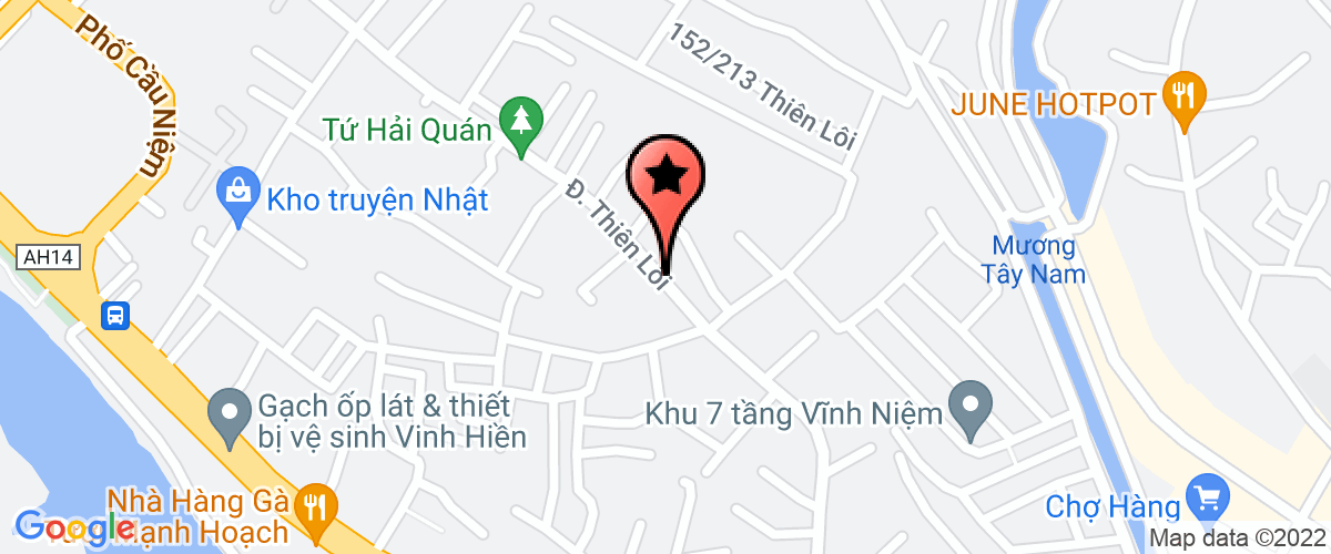 Map go to Hai Phong Bridge & Way Construction Stock Company