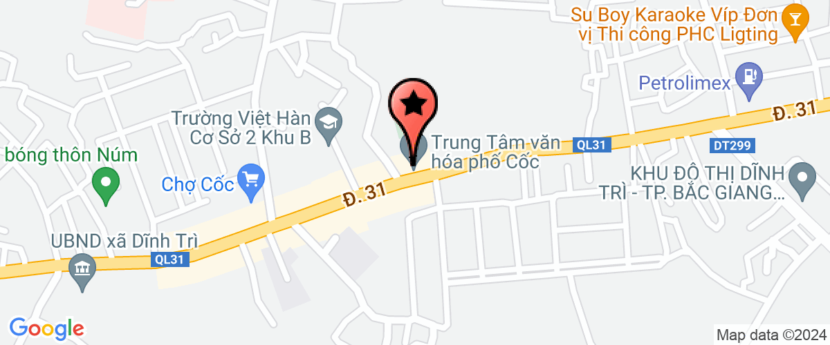 Map go to Hoang Nong Investment and Trade Company Limited
