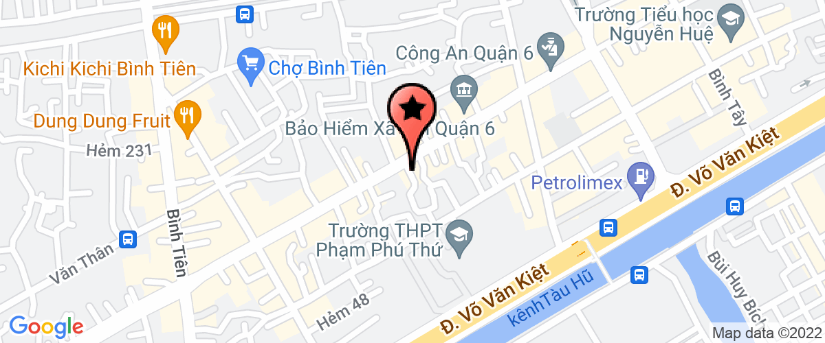 Map go to Kim Phung Paper Company Limited