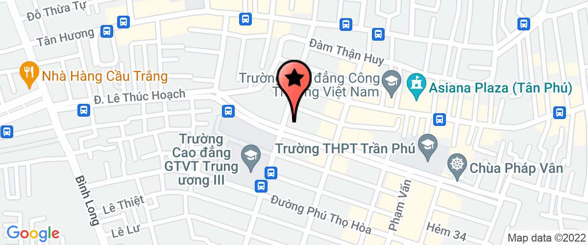 Map go to Viet Hung Technology Investment Joint Stock Company