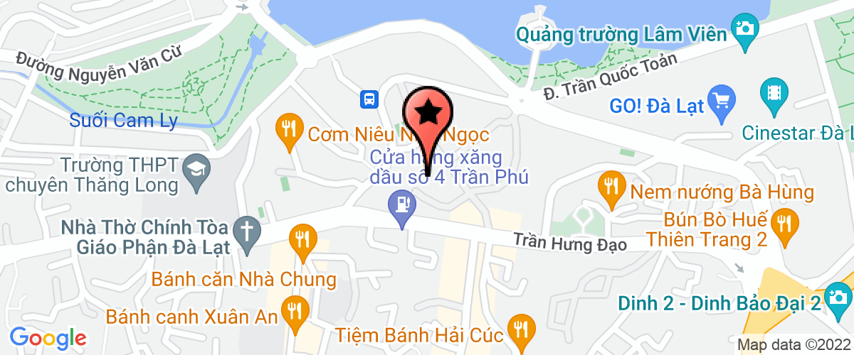 Map go to Khu Nghi Mat Da Lat Company