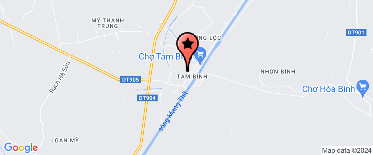 Bản đồ đến UBND huyện Tam Bình