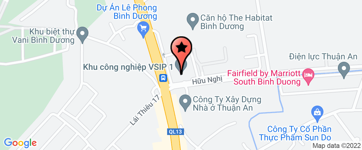 Bản đồ đến Công Ty Cổ Phần Dược Phẩm Bos Ton Việt Nam.