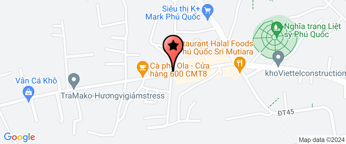 Map go to Phu Quoc Natural Products Joint Stock Company