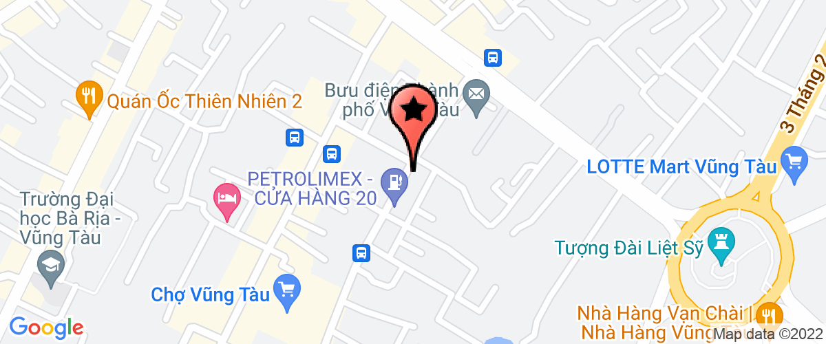 Map go to CP Tau Thuy Vung Tau Industry Company