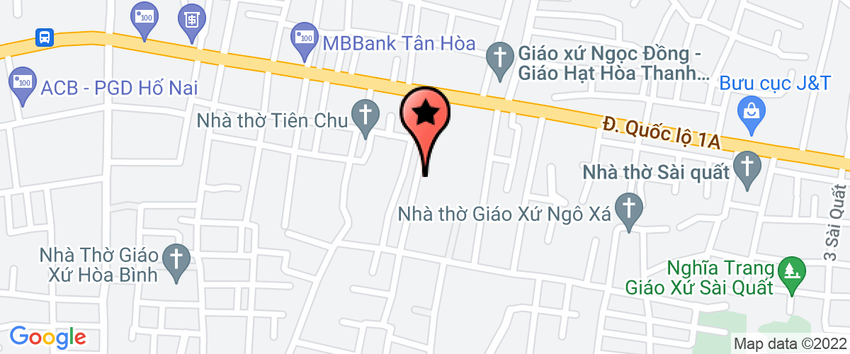 Map go to Hai Nhi Trading Production Company Limited