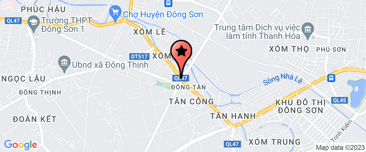 Bản đồ đến Công Ty TNHH Tâm Trí Tài Thanh Hóa
