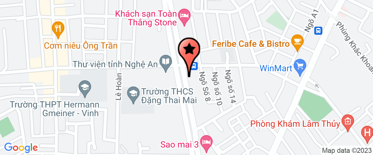 Map go to Branch of  Canada - VietNam in Nghe An Insurance Agents Company Limited
