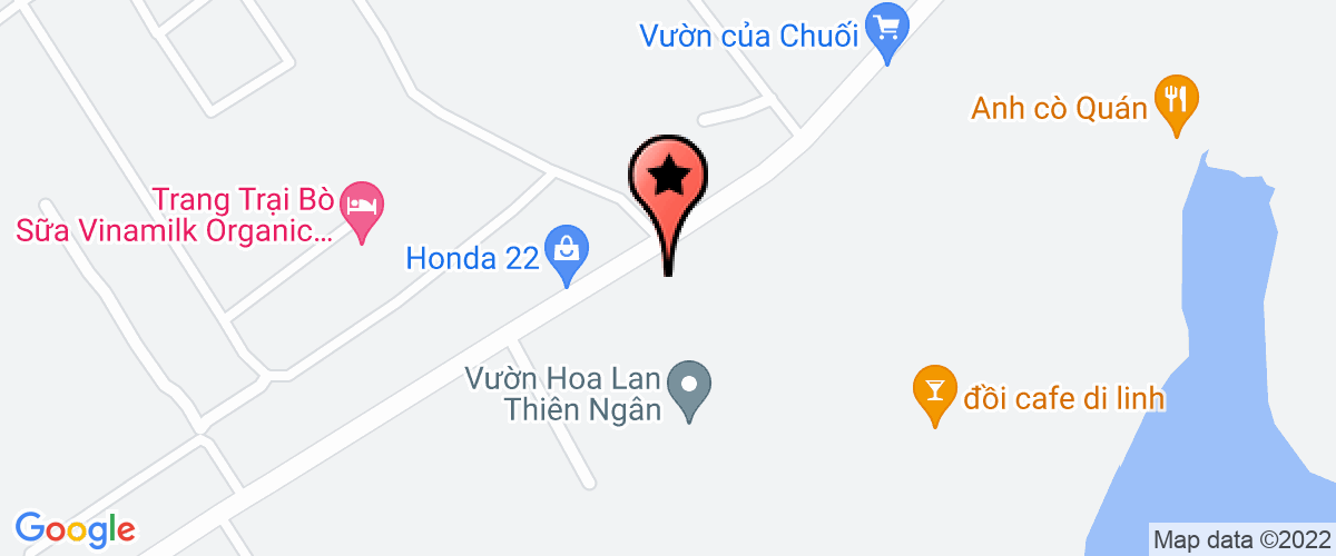 Map go to Hoa Thien Ngan Service Trading Production Company Limited