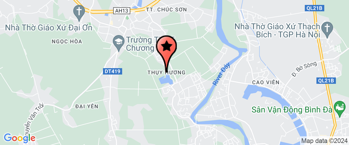 Map go to Thuy Huong Secondary School