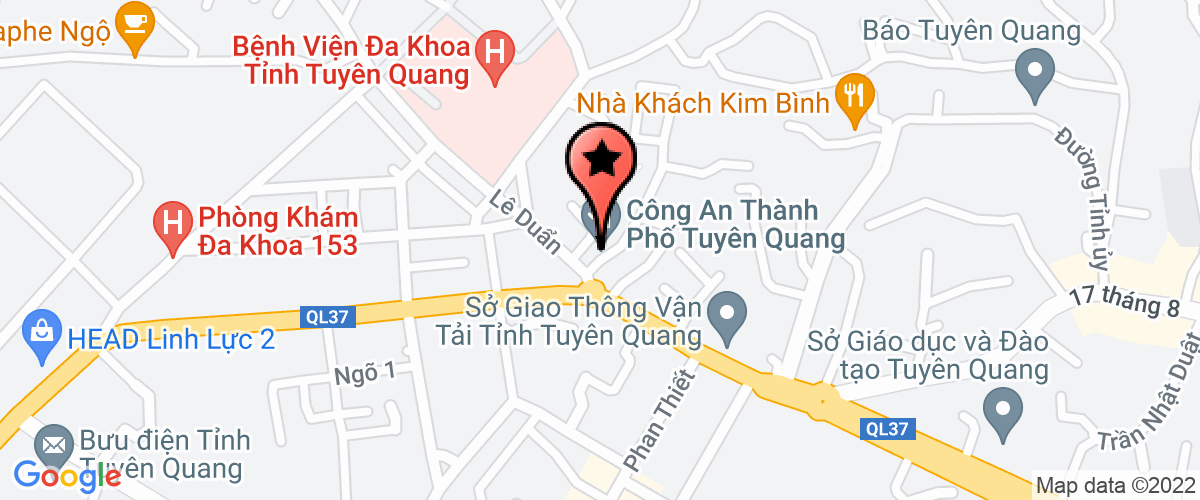 Map go to Duc Toan Stone Production Private Enterprise