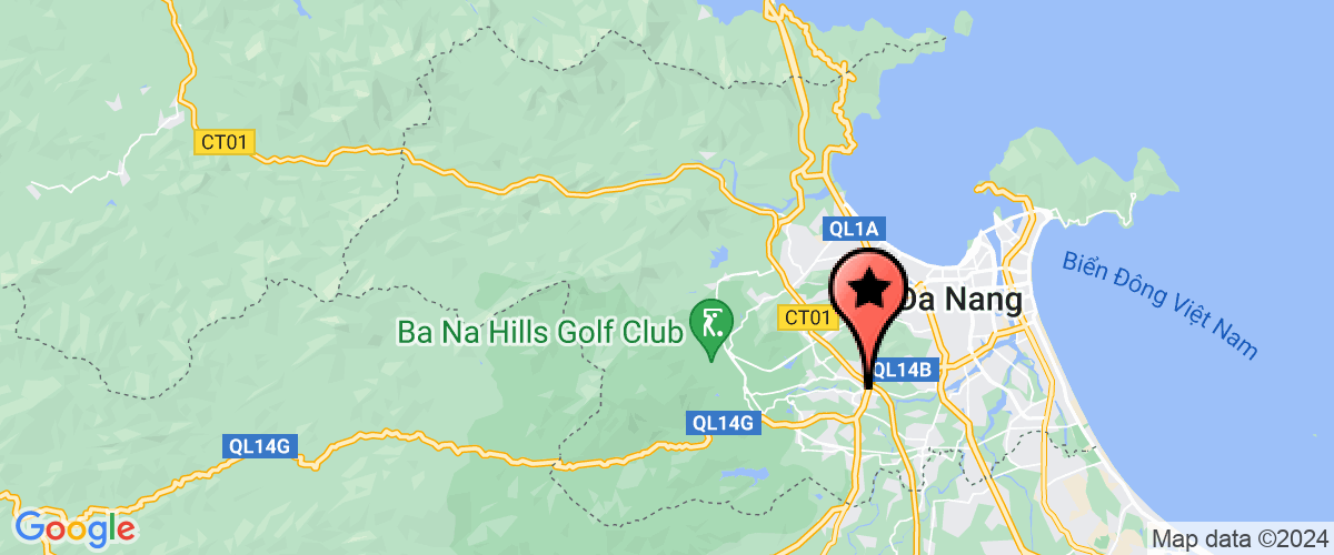 Map go to Kho Hang - Branch of  Tlg VietNam in Da Nang Production Joint Stock Company