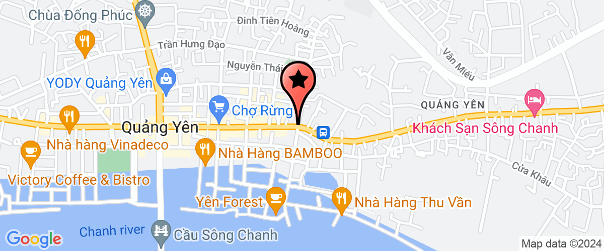 Bản đồ đến Uỷ ban mặt trận tổ quốc thị xã Quảng Yên