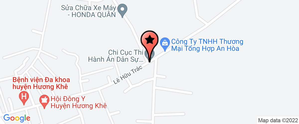 Map go to QLKT&XDCT Thuy loi Huong khe Company