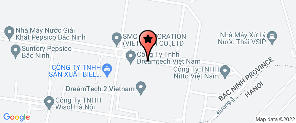 Map go to Binh Minh Infrastructure Investment and Trading Joint Stock Company