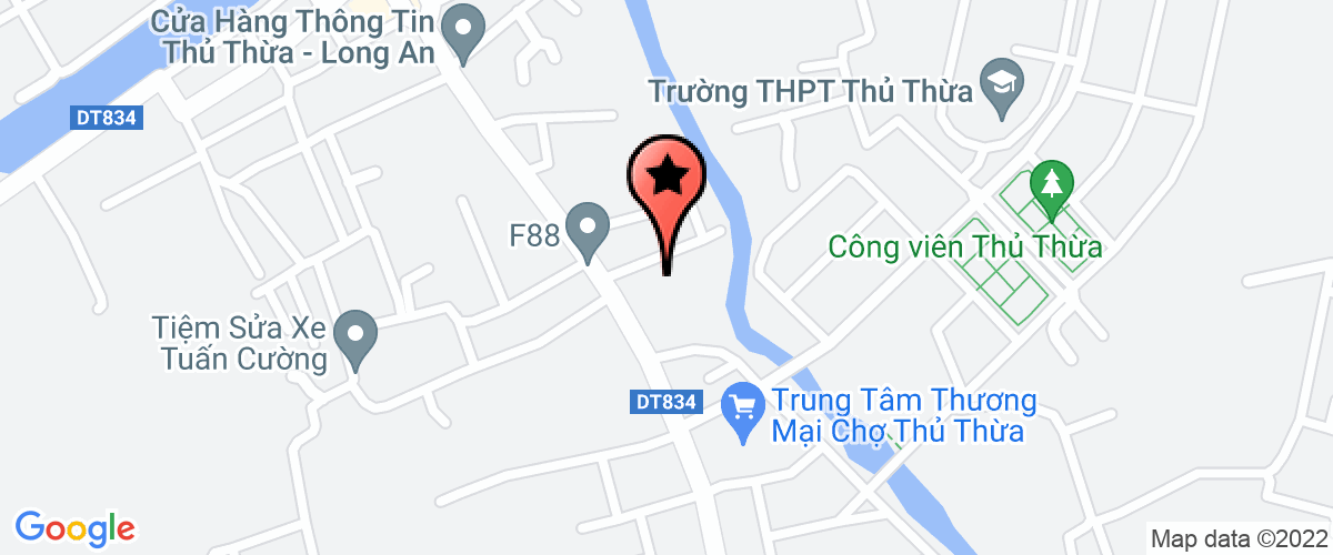 Map go to Van phong HDND - UBND Thu Thua District