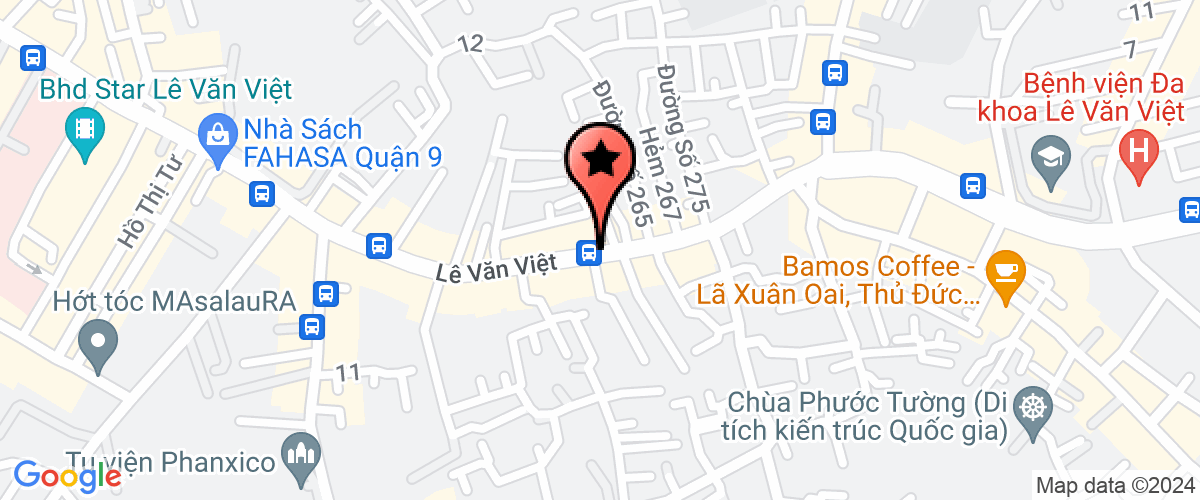 Map go to Tam Duc Food World Company Limited
