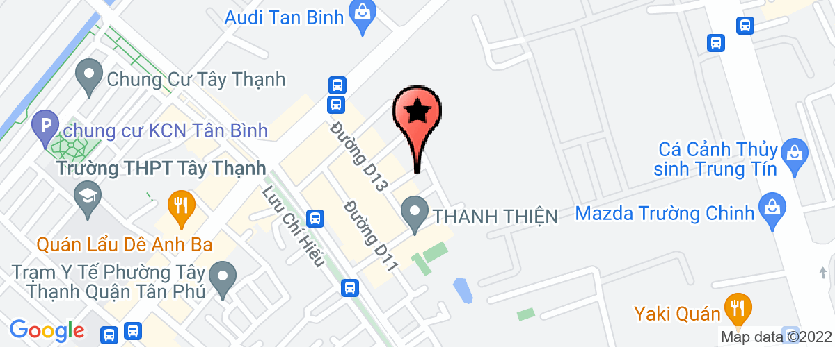 Map go to Truong Minh Long Construction Joint Stock Company