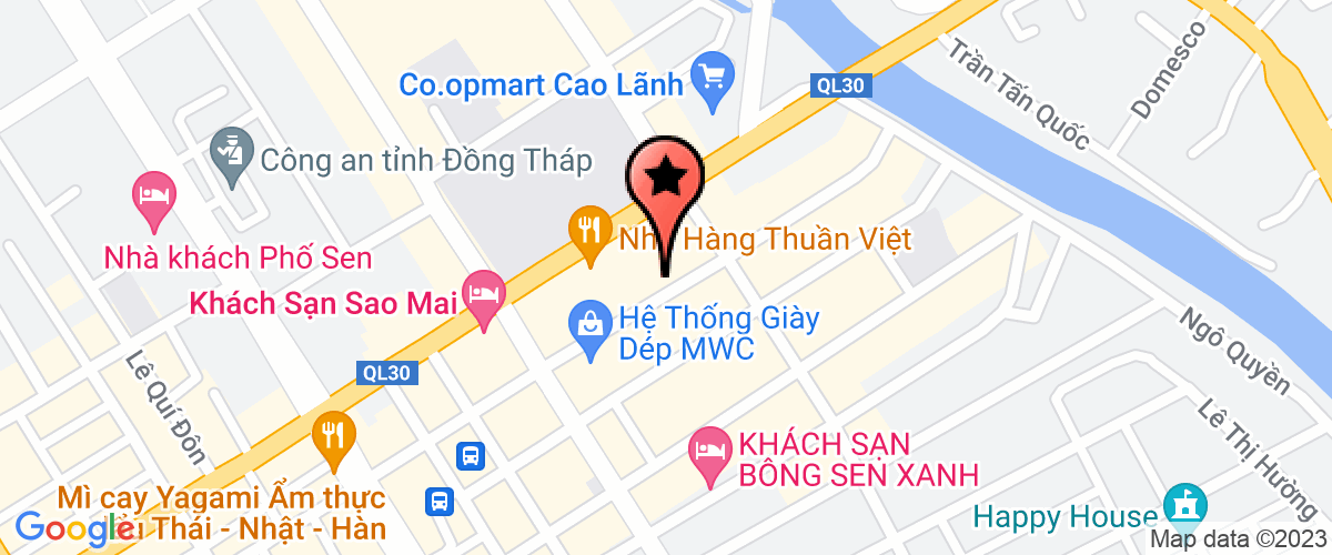 Map go to Nhan Mai Hau Private Enterprise