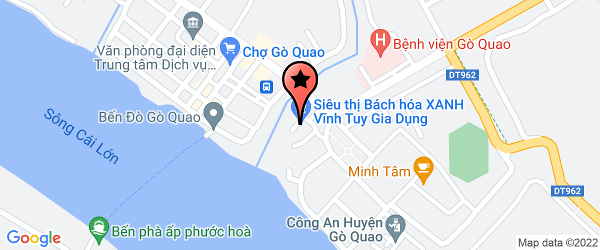 Map go to Cac  Thi Tran Go Quao Public Construction And Market Management