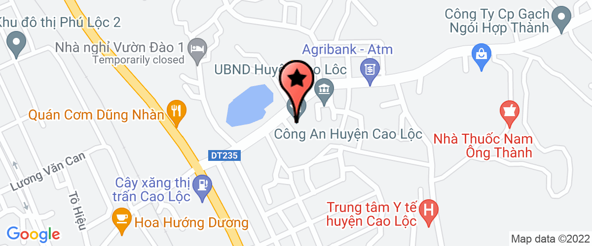 Map go to Toan an Nhan Dan Cao Loc District