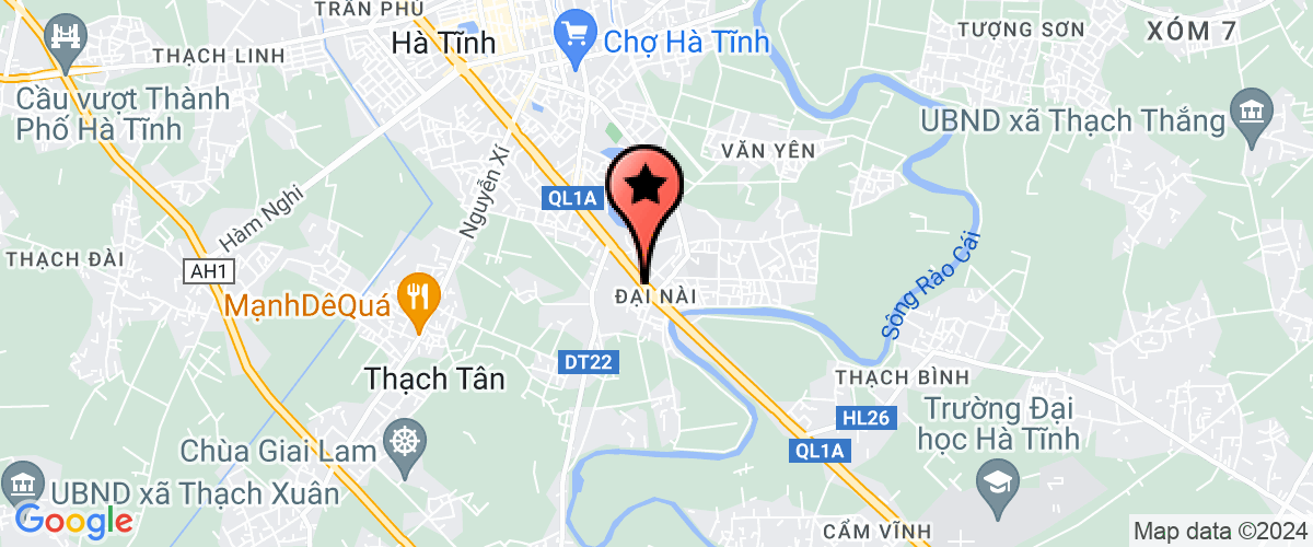 Map go to Che Ha Tinh Development Investment Company