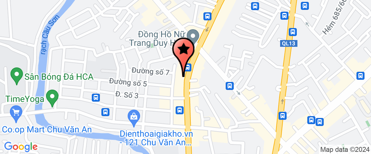 Map go to Phuong Tu Investment Company Limited