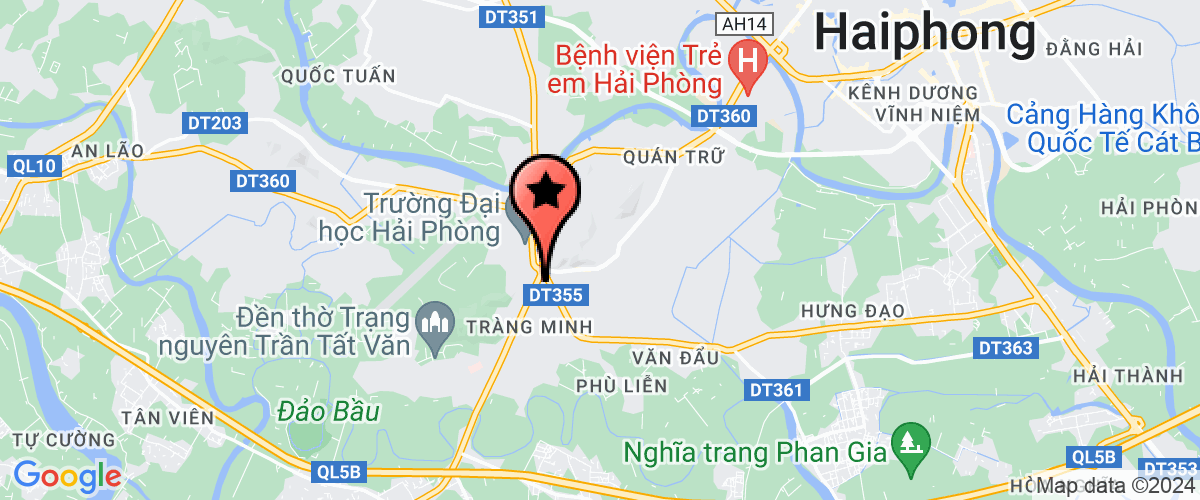 Map go to Trung Lich Trading Construction Joint Stock Company