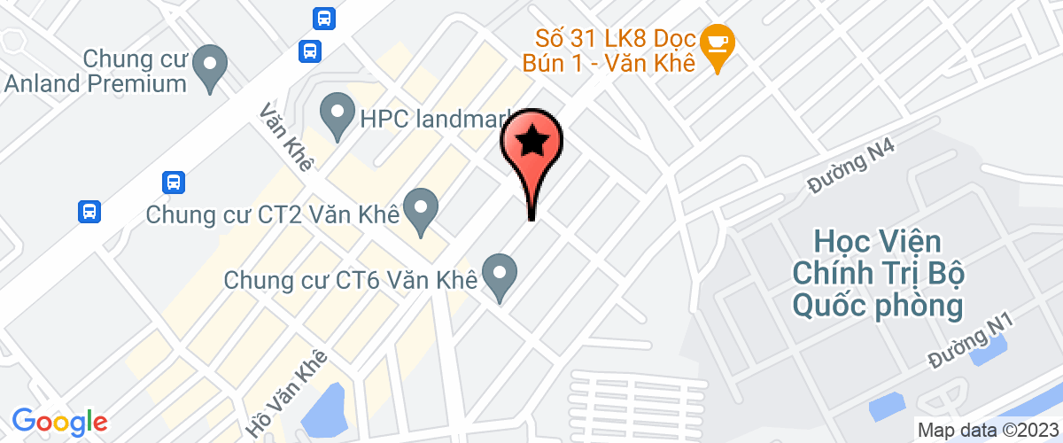 Map go to Hanoi Construction Inspection Joint Stock Company