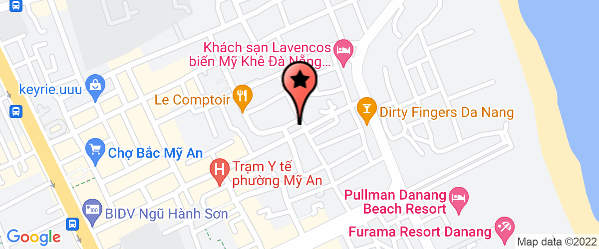 Map go to thuong mai va dich vu du lich bien Thien Minh Ngoc Joint Stock Company