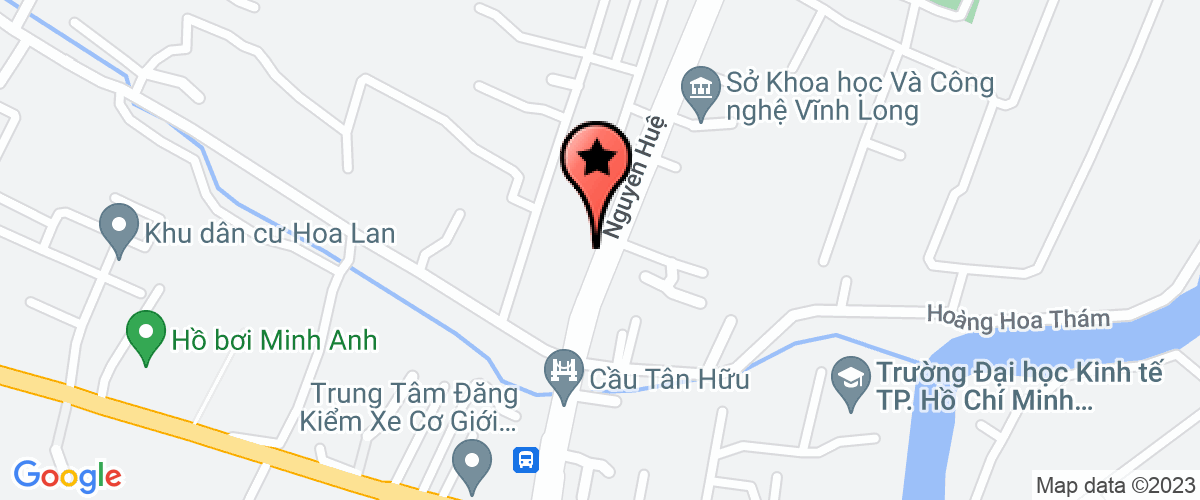 Map go to Hoat Dong Thanh Thieu Nien Center
