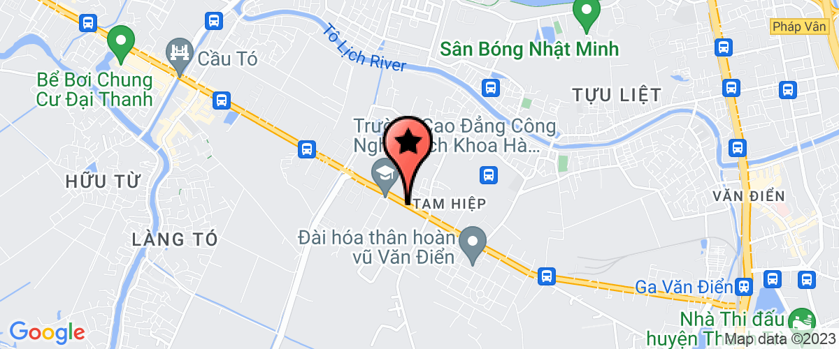 Map go to Bac Binh Investment Services and Trading Joint Stock Company