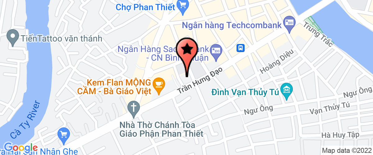 Map go to Thanh Uy Phan Thiet