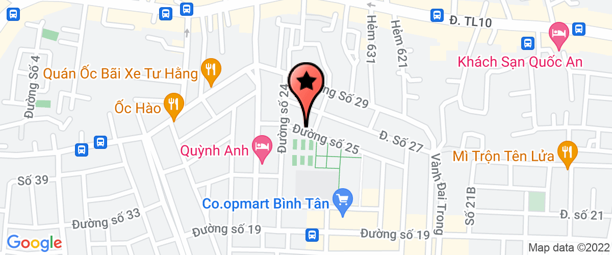 Map go to Hoa Thien Travel Service Company Limited