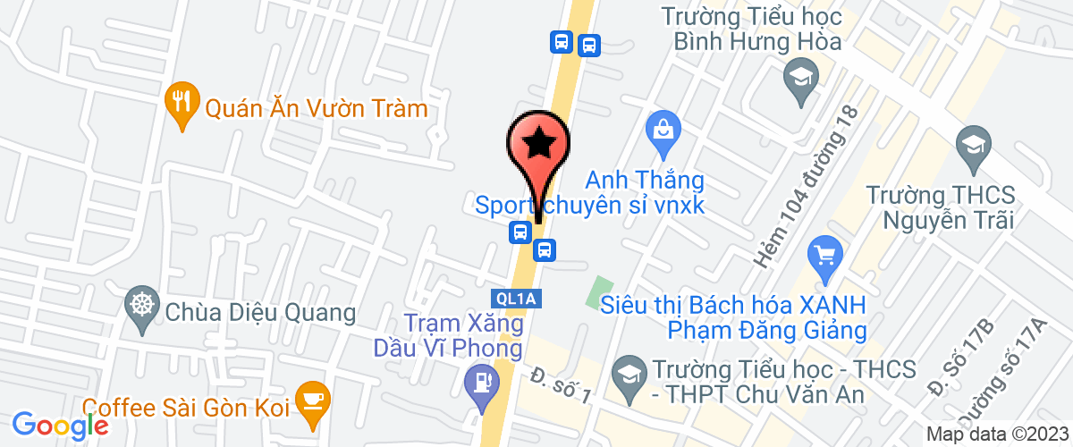 Map go to Thien Ly Ma Trading Production Company Limited