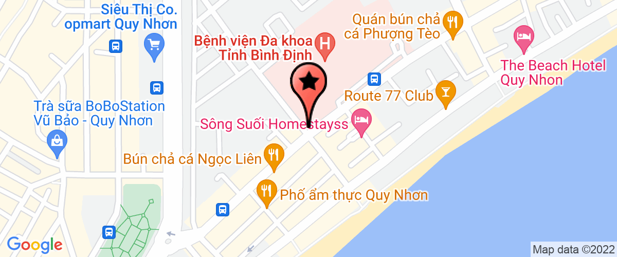 Map go to Phap Y Binh Dinh Province Center