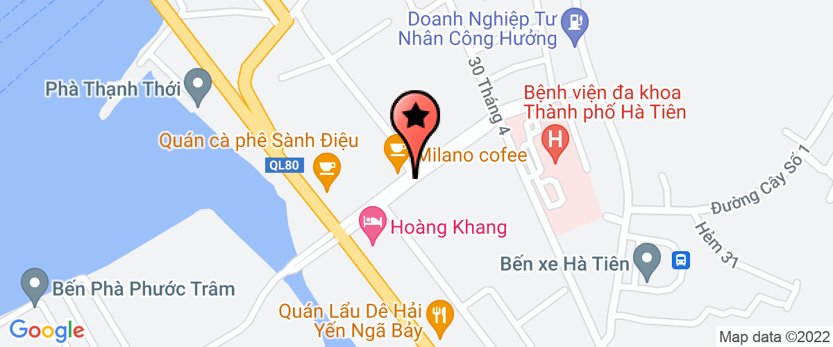 Bản đồ đến Công Ty TNHH Kim Long Phú Hà Tiên