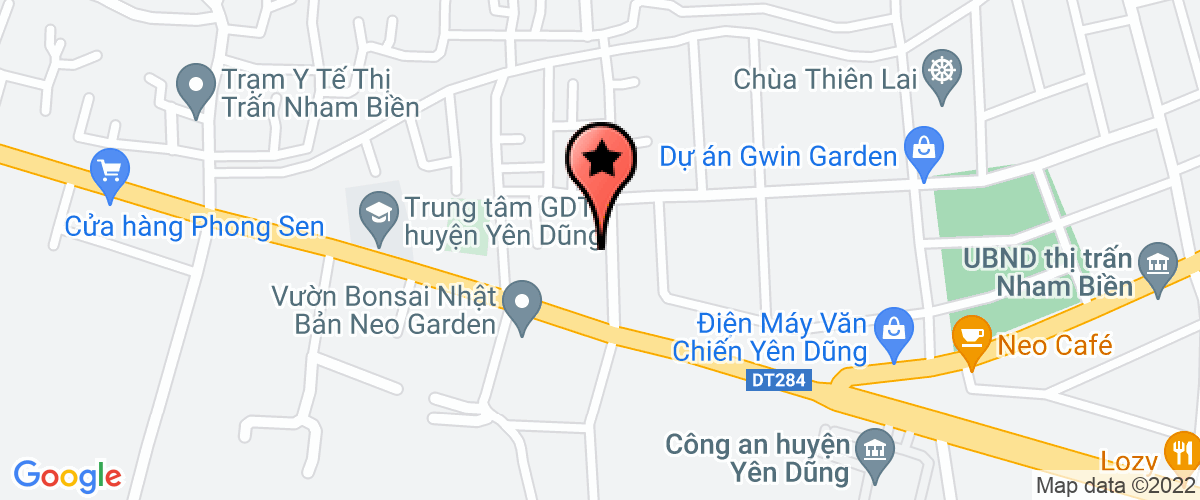 Map go to Ngoc Thang Construction and Trading Company Limited